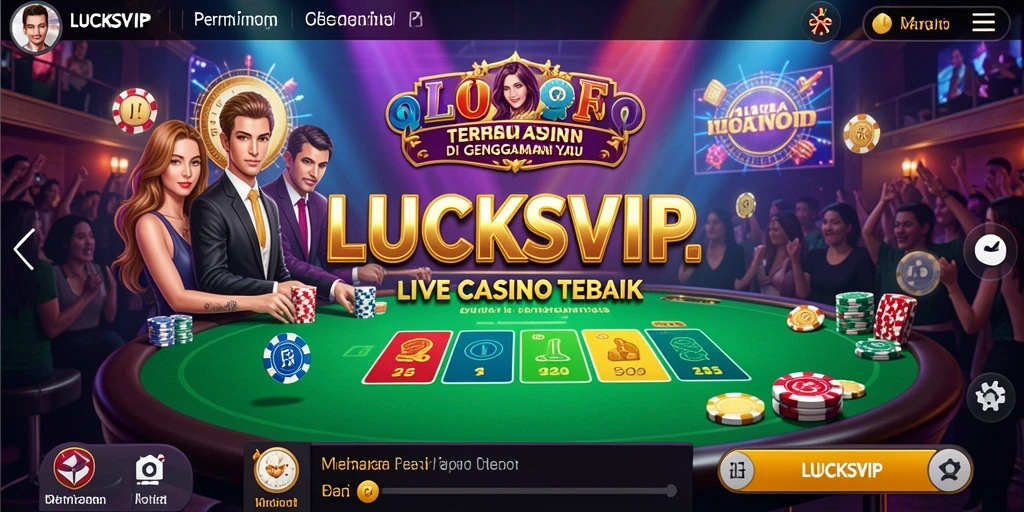 Gameplay Live Casino yang menarik di LUCKSVIP dengan dealer langsung.