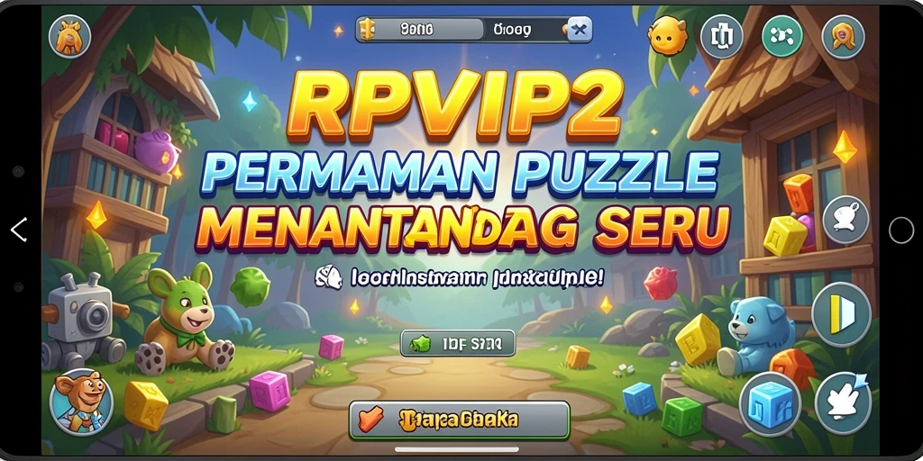 Tampilan gameplay RPVIP2 yang menantang dan penuh warna.